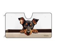 Cane Doberman Pinscher Parasole per Auto Portabile Copri Vetro Car Pieghevole Copri Parabrezza per Car Universale per Estate Camion SUV M
