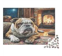 Cane domestico carino - Carta resistente - Cane Spitz soffice nel prato primaverile illuminato dal sole - Puzzle - Attività familiare educativa - 52x38cm/1000 pezzi