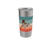 Cane elegante e realistico per gli amanti dei cani Pointer Bicchiere termico in acciaio inox doppia parete