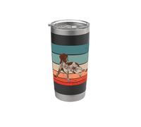 Cane elegante e realistico per gli amanti dei cani Pointer Bicchiere termico in acciaio inox doppia parete