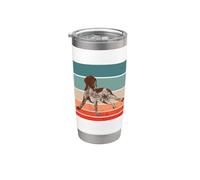 Cane elegante e realistico per gli amanti dei cani Pointer Bicchiere termico in acciaio inox doppia parete
