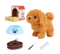 Cane elettrico Cucciolo Elettronico Che Cammina Abbaia E Scodinzola | Peluche Interattivo Elettronico Giocattolo Cane Interattivo Sonoro Animato Regalo Compleanno Natale per Bambine