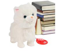 Cane elettrico - Peluche elettrico peluche D-og | Animale da compagnia interattivo sensibile al tocco | Giocattolo per cani da passeggio per bambini ragazze bambini compleanno vacanze Natale Capodanno