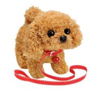 Cane elettronico interattivo per animali domestici - Giocattolo di peluche per cuccioli che cammina e abbaia cane giocattolo realistico muove la coda e annuisce con la testa, animale da compagnia che