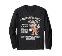 Cane evito Le Cose perché Ho Paura di Me Maglia a Manica