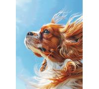 Cane Fai Da Te Dipingere con i Numeri Adulti, Animale Paint by Numbers, Disegni da Colorare per Adulti con Pennelli e Vernice Acrilica, Hobby Creativi, Regalo Donna, Decorazioni Casa, 50x70cm 4-6135