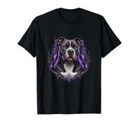 Cane Forte con Torri Gotiche Viola Maglietta