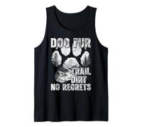 Cane Fur Trail Dirt No Regrets Canicross Trekkng Escursionismo Cane Canotta