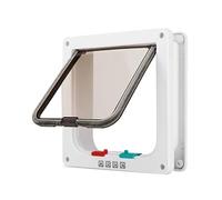 Cane Gattaiola Porta Con 4 Modo Sicurezza Blocco per Cane Gatti Gattino ABS