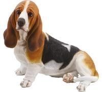 CANE GIOTTO 29.5X18X25.5 H CM IN VETRORESINA CERTRE' ANTICO MESTIERE