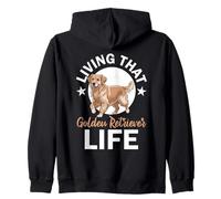 Cane Golden Retriever Felpa con Cappuccio
