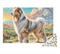 Cane Grande Puzzle 1000 Pezzi Puzzle per Adulti Paesaggio di Prateria Gioco di Puzzle 1000 Pezzi Relax Decorazione Casa 70x50cm/1000pcs