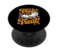 Cane Halloween Dolcetto O scherzetto Boo Fantasma Zucca Cani PopSockets PopGrip Adesivo