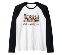 Cane Halloween - Just A Spooky Paw - Happy Halloween Maglia con Maniche Raglan