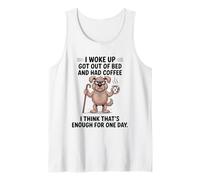 Cane I Woke Up Got out of Bed And Had Coffee Design Canotta