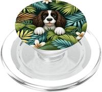 Cane In Fiori Botanici Carino Springer Spaniel Inglese PopSockets PopGrip per MagSafe