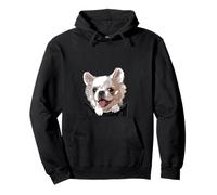 Cane in Tasca Chihuahua Amante I Love Chiwawa Capelli Lunghi Felpa con Cappuccio
