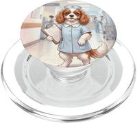 Cane infermiere medico carino animale design PopSockets PopGrip per MagSafe