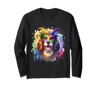 Cane Irish Water Spaniel Mardi Gras Maglia a Manica