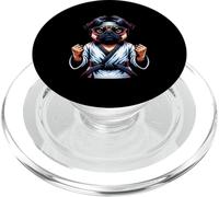 Cane Karate Pug Coraggioso In Azione PopSockets PopGrip per MagSafe