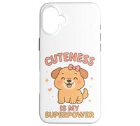 Cane Kawaii - La carineria è il mio superpotere Custodia per iPhone 16 Plus