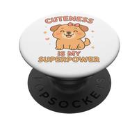 Cane Kawaii - La carineria è il mio superpotere PopSockets PopGrip Adesivo