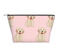 Cane Labrador Golden Retriever, Borsa da toilette Borsa per trucco Borsa per cosmetici Borsa da toilette da viaggio portatile