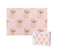 Cane Labrador Golden Retriever,Puzzle in legno da 1000 pezzi per famiglie, puzzle per adulti e adolescenti