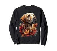 Cane Labrador Retriever e Foglie Autunnali Animale Autunnale Felpa