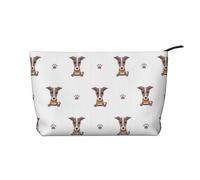 Cane levriero, Borsa per cosmetici in velluto a coste Borsa per il trucco Borsa da viaggio portatile