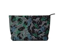 Cane levriero, Borsa per cosmetici in velluto a coste Borsa per il trucco Borsa da viaggio portatile