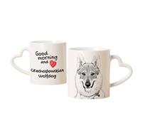 Cane Lupo Cecoslovacco tazza con cane buongiorno cuore Art-Dog