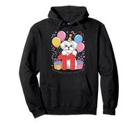 Cane maltese 11° compleanno ragazzo ragazza 11 anni undici maltese Felpa con Cappuccio