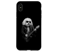 Cane maltese che suona la chitarra musica rock amante dei cani Custodia per iPhone XS Max