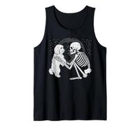 Cane Maltese Skeleton Moon Halloween Dog Lover Canotta