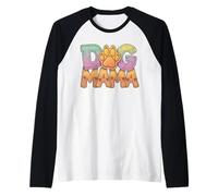 Cane MAMA, mamma cane, con stampa della zampa come motivo Maglia con Maniche Raglan