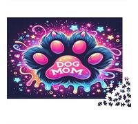 Cane mamma artiglie arte Puzzles 1000 Pezzi In Cartone Di Alta Qualità,Un Busta Di Puzzle A Rompicapo Per Art-terapia,Ideale Per Attività Per Giorni Di Pioggia,Regalo Per La Pensione 52x38cm/1000pcs