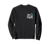 Cane mamma zampa stampa cucciolo amore festa della mamma tie dye bestie BFF Felpa