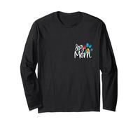 Cane mamma zampa stampa cucciolo amore festa della mamma tie dye bestie BFF Maglia a Manica