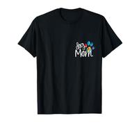 Cane mamma zampa stampa cucciolo amore festa della mamma tie dye bestie BFF Maglietta