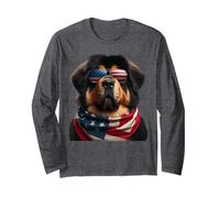 Cane mastino tibetano 4 luglio Giorno dell'indipendenza americana Maglia a Manica