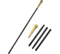Cane Medievale Accessorio Costume Elegante In 4 Pezzi Con Punta D'Oro