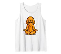 Cane meditazione, cartone animato Zen Yoga Pup Canotta