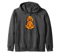 Cane meditazione, cartone animato Zen Yoga Pup Felpa con Cappuccio