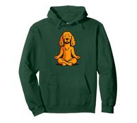 Cane meditazione, cartone animato Zen Yoga Pup Felpa con Cappuccio