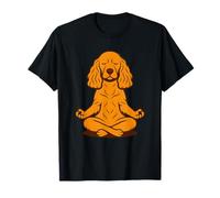Cane meditazione, cartone animato Zen Yoga Pup Maglietta