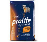 Cane - Medium/Large Tacchino, Maiale & Riso Dual Fresh Prolife 12 Kg