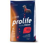 Crocchette per cani Prolife dual fresh manzo, oca e riso adult mini nutrigenomic