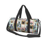 Cane modello ritratti Bulldog francese, Borsone da viaggio di grande capacità Borsa rotonda Borsa da viaggio sportiva Borsa da viaggio Borsa da fitness