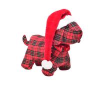 Cane natalizio tartan 50x20x68 cm